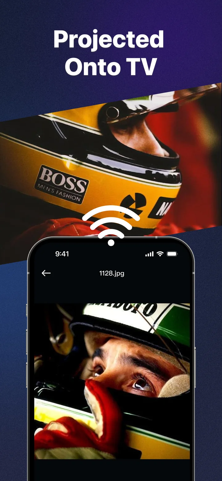 Projecting and casting phone content onto a TV with the app
